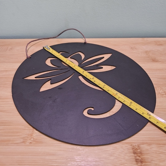 Black Lotus Wall Hanging Decor Metal - Picture 8 of 10